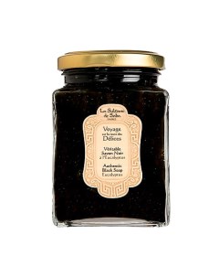 Черное мыло для лица и тела с эвкалиптом Voyage Delices Black Soap La sultane de saba