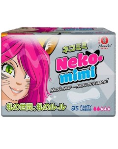 Прокладки женские гигиенические ежедневные Neko-Mimi 25 Maneki