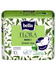 Прокладки FLORA Green tea 10.0 Bella