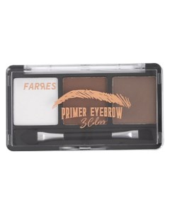 Тени для бровей "Primer Eyebrow" 3 цвета Farres