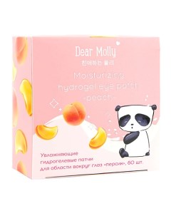 DEAR MOLLY Гидрогелевые патчи для области вокруг глаз "персик" Moisturizing Hydrogel Eye Patch Peach Лэтуаль