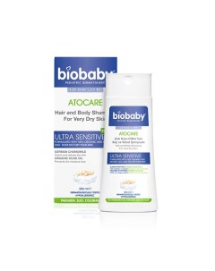 Детский шампунь для очень сухой кожи Hair and Body Shampoo For Very Dry Skin Ultra Sensitive Biobaby