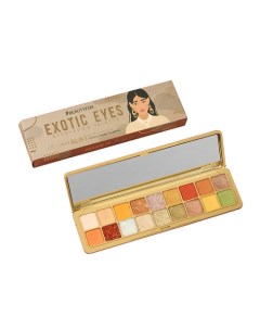 Палетка теней для век Exotic eyes, 18 оттенков, с зеркалом Beauty fox