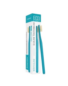 Зубная щетка Ecoline Toothbrush Turquoise #dentaglanz