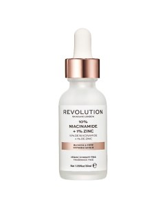 Сыворотка для минимализации пор и прыщей с 1% Цинка и 10% Ниацинамид Revolution skincare