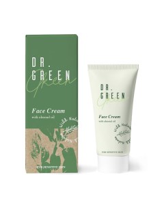 Крем для лица с маслом миндаля Dr. Green Wild nature