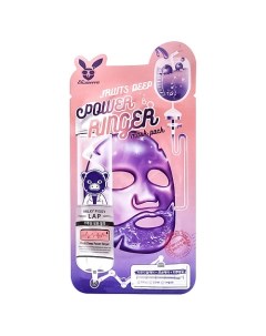 Маска для лица успокаивающая тканевая с фруктовыми экстрактами Power Ringer Mask Pack Fruits Deep Elizavecca