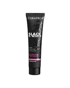 Зубная паста Black Is White, вкус лайма 90 Curaprox