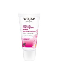 Розовый разглаживающий крем крем-уход для лица Wild Rose Smoothing Facial Lotion Weleda