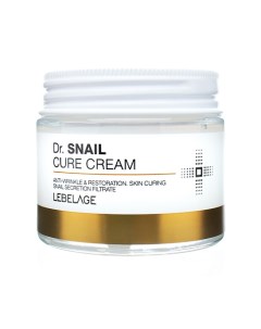 Крем для лица с Муцином улитки антивозрастной Dr. Snail Cure Cream 70.0 Lebelage