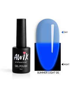 Гель лак светящийся в темноте неоновый Summer Light Awix