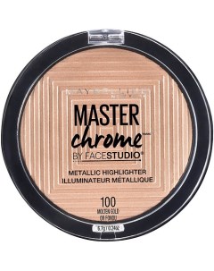 Хайлайтер для лица "Master Chrome" для сияния кожи Maybelline new york