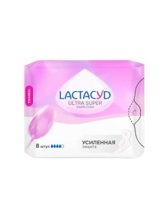 Прокладки Ultra Super ультра защита 8.0 Lactacyd