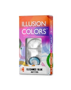 Цветные контактные линзы colors ELEGANCE blue Illusion