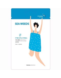 Тканевая маска для лица MSDS_Sea Weeds (морские водоросли) Young mediface