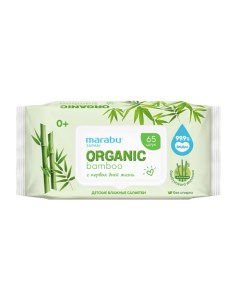 Влажные салфетки Organic bamboo 65 0 Marabu