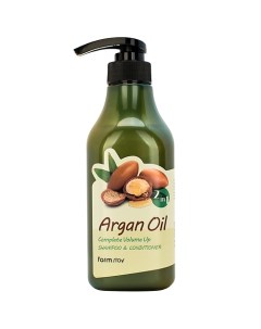 Шампунь-кондиционер с aргановым маслом Argan Oil Shampoo & Conditioner Farmstay