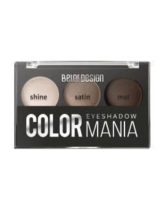 Тени для век 3-х цветные COLOR MANIA Belor design