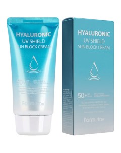 Крем для лица Солнцезащитный с гиалуроновой кислотой SPF50+/PA+++ Hyaluronic UV Shield Sun Block Cre Farmstay