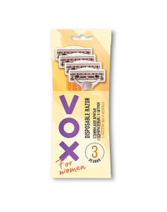 Станок для бритья одноразовый FOR WOMEN 3 лезвия 4.0 Vox