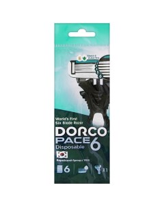 Бритва одноразовая PACE6, 6-лезвийная 1.0 Dorco