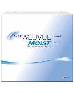 Однодневные контактные линзы 1-DAY MOIST with LACREON 90 шт. Acuvue