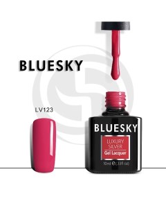 Гель лак Luxury Silver Красная помада Bluesky