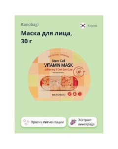 Маска для лица VITAMIN с экстрактом винограда (против пигментации) 30.0 Banobagi