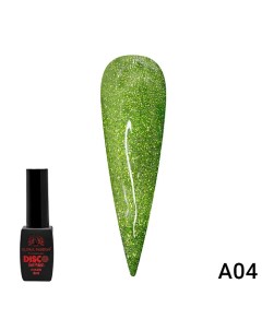 Гель лак Disco Gel Polish светоотражающий A06 Global fashion