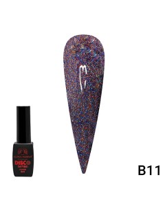 Гель лак Disco Gel Polish светоотражающий A06 Global fashion