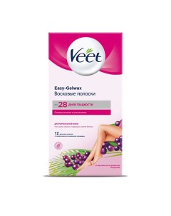 Восковые полоски для нормальной кожи Veet