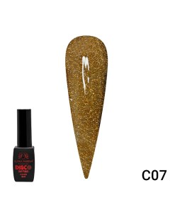 Гель лак Disco Gel Polish светоотражающий A06 Global fashion