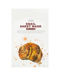 Маска для лица тканевая с муцином улитки Snail Sheet Mask Tenzero