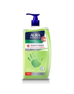 Antibacterial Мыло жидкое с антибактериальным эффектом Чайное дерево Active Herb 1000.0 Aura