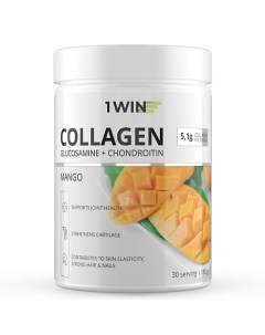 Коллаген с витамином C, Хондроитином и Глюкозамином, манго Dietary Supplement Collagen + Vitamine C + Glukosamine + Chondroitin, Mango 1win