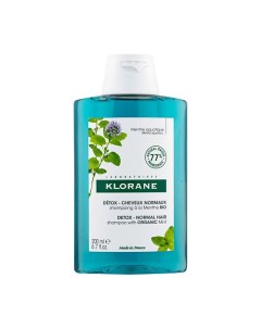 Детокс-шампунь с органическим экстрактом водной мяты Detox Shampoo Klorane