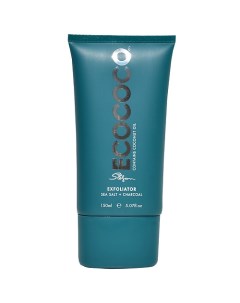 Скраб для лица отшелушивающий с морской солью и углем Exfoliator Sea Salt + Charcoal Ecococo