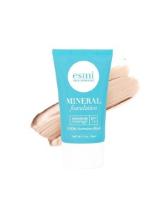 Тональная основа минеральная Максимальное покрытие Liquid Mineral Foundation Esmi skin minerals