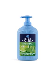 Жидкое мыло "Антибактериальное" Мята и Лайм Antibacterial Liquid Soap Felce azzurra