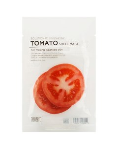 Маска для лица тканевая с экстрактом томата Solution Rejuvenating Tomato Sheet Mask Tenzero