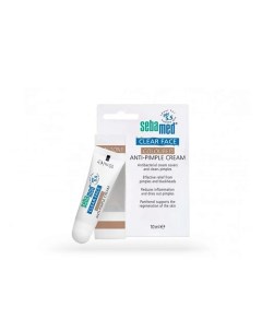 Маскирующий антибактериальный крем против прыщей Clear Face Coloured Anti Pimple Cream 10 0 Sebamed