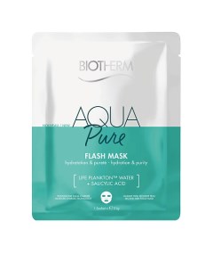 Увлажняющая и очищающая тканевая маска Aqua Pure Flash с салициловой кислотой 31.0 Biotherm