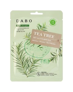 Маска тканевая для лица с экстрактом чайного дерева Tea Tree First Solution Mask Pack Dabo