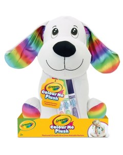 Набор для творчества Colour Me Plush: Плюшевая собачка + Фломастеры Crayola