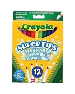 Смываемые фломастеры Super Tips Washable 12 0 Crayola