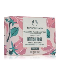 Нежное мыло для очищения лица и тела British Rose 100.0 The body shop