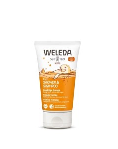 Детский шампунь и гель 2 в 1 фруктовый апельсин Kids Fruity Orange 150.0 Weleda