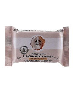 Нежное мыло для сухой и чувствительной кожи Almond Milk & Honey Soap 100.0 The body shop