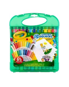 Смываемые фломастеры в подарочном кейсе Washable Markers Case 65 0 Crayola