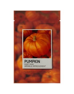 Маска для лица тканевая с экстрактом тыквы Pumpkin Sheet Mask Tenzero